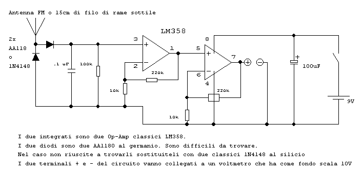 Schema circuito microspia